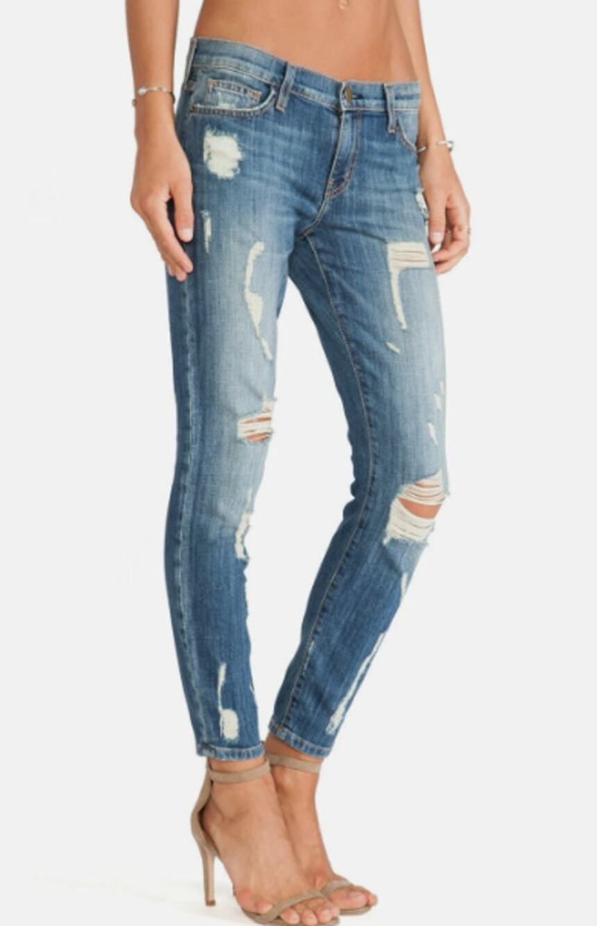 Current/Elliott The Stiletto Jodie Shredded Size 26 Distressed Skinny Jeans